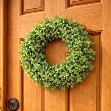 Imagem de Guirlanda Artificial Coroa De Flores Enfeite Decorativo 25cm - Genéric