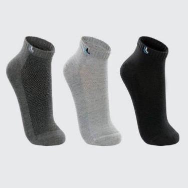 Imagem de kit Meia Três Pares Lupo Cano Baixo, 0932, 37-40