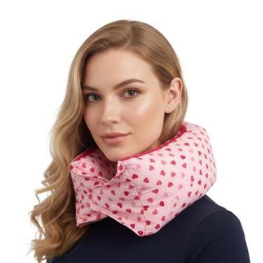 Imagem de Almofada DE PESCOÇO - NECK PILLOW Flocos de látex - Latex Foam, Vermel