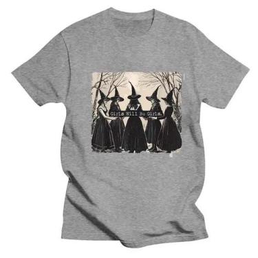 Imagem de Camisetas Esportivas Com Estampa De Bruxa Na Floresta Para Meninas, Pr