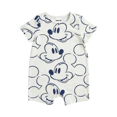 Imagem de Macacão De Bebê Recém-Nascido Com Estampa De Desenho Animado, Manga Cu