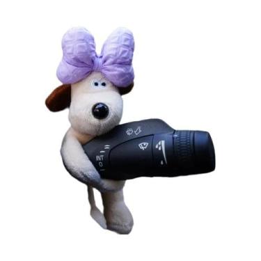 Imagem de Figura Decorativa De Cachorrinho De Pelúcia Para Haste Do Limpador De 