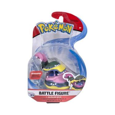 Imagem de Figuras De Batalha De Pokémon Alolan: Rowlet, Litten, Wobbuffet, Ratta