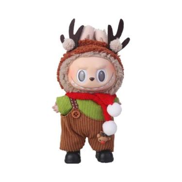 Imagem de Conjunto De Roupas Temáticas De Natal Para Boneca Labubu De 15/17cm Co