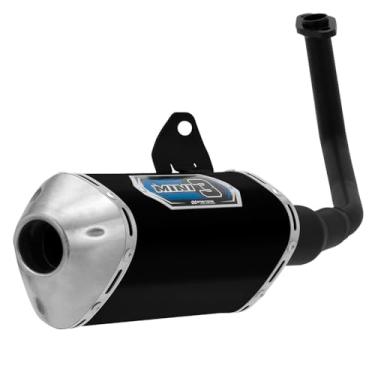 Imagem de Escapamento Esportivo Pro Tork Mini 3 Trioval Cg/Honda Titan 76/99 Curva Preta/Ponteira Preta