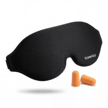 Imagem de Tapa Olho Para Dormir Mascara De Dormir 3D Preto Confortável Venda Son