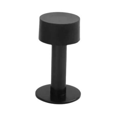 Imagem de Batente De Porta De Aço Inoxidável Com Borracha, Sem Furos, Montagem E