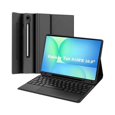 Imagem de Capa Com Teclado Para Samsung Galaxy Tab S10 FE 10.9 Polegadas SM-X520