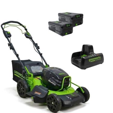 Imagem de Cortador de Grama Brushless 82V com 2 Baterias 4,0Ah + Carregador Bivolt GREENWORKS