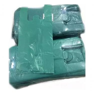 Imagem de Sacola Plástica Reciclada 35x45 2 kg Recuperada Reforçada Azul, Verde, Marrom Higipack