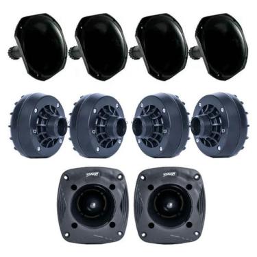 Imagem de Kit 4 Driver Tsr 720wrms 4 Corneta Curta + 2 Tweeter Som - ORION