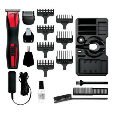 Imagem de Kit Wahl Groomsman T-pro Aparador de Barba E Pelos Sem fio Com Acessór