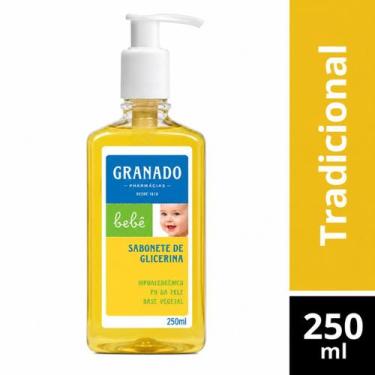 Imagem de Sabonete Líquido de Glicerina Granado Bebê 250ml Suave Hidratante e Se