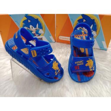 Imagem de Papete menino sonic challenge 23278 - Grendene Kids, Azulveramarelo, 2
