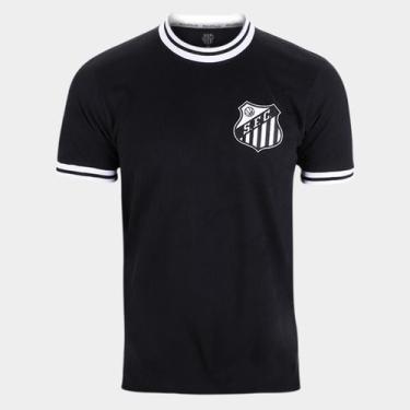 Imagem de Camisa Santos Classic RetrôMania Masculina, Preto, P