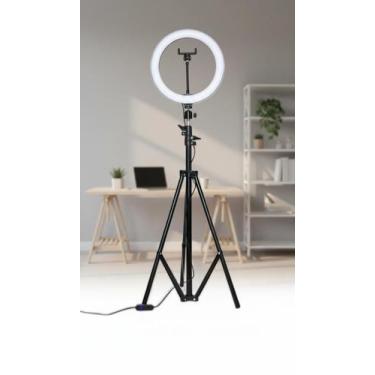 Imagem de Aro de Iluminação LED c/ Tripé Ajustável 20W - Congratulations Store