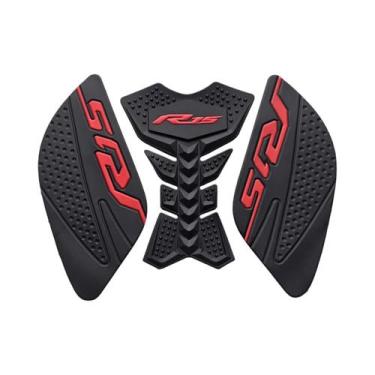 Imagem de Adesivos De Borracha Antiderrapantes Para Tanque Yamaha R15 R15M, Ades