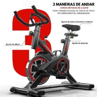 Imagem de Spinning SH Tools 13kg Volante, Treino Silencioso em Casa, Suporta 120
