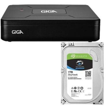 Imagem de DVR 4 Canais Security Open HD Lite 720P + HD de 1TB - GS0084, Giga, GS0084