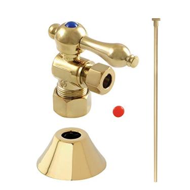 Imagem de Kingston Brass Kit de acabamento de vaso sanitário Trimscape CC53302TKF20, latão polido