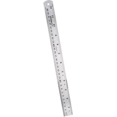 Imagem de Régua Inox Profissional Escolar Casa Trabalho 30 Cm Starfer