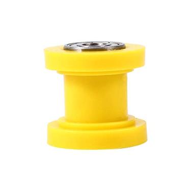 Imagem de Para rolo para uma mini bicicleta rt100 Senyar Rolo de corrente de 10 mm, guia de roda tensor deslizante Pit Dirt Mini Bike Moto (amarelo)