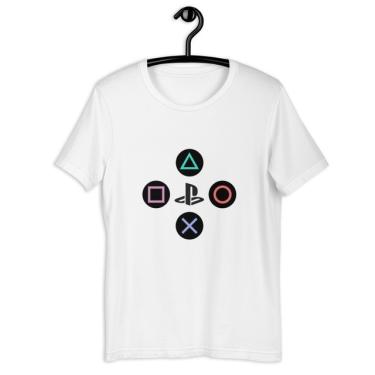 Imagem de Camiseta Camisa Infantil Unissex - Playstation Video Game Games