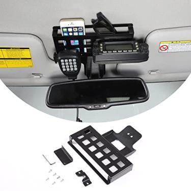 Imagem de Compatível com Toyota FJ Cruiser 2007-2021 prateleira de armazenamento de espelho retrovisor interno, suporte de armazenamento de alumínio multifuncional, 1 peça