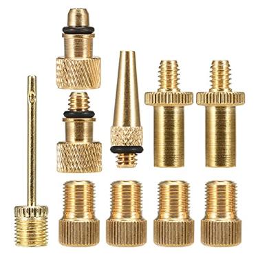 Imagem de Tingpai Conjunto de adaptadores de válvula de bicicleta Kit de conversor de válvula de pneu de bicicleta Presta pa Dunlop Sch der pa Presta Adaptador de válvula Kit de de bocal