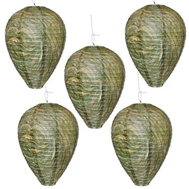 Imagem de Decoração de ninho de vassoura – Pacote com 5 – Repelente de vassoura para pendurar e deterrente- Armadilha falsa segura