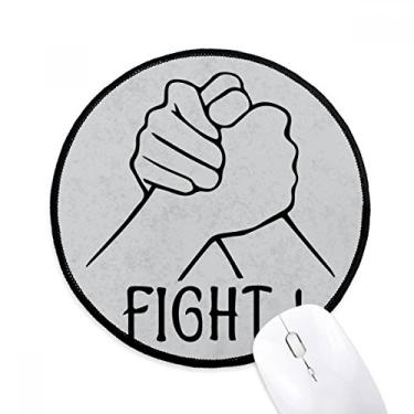 Imagem de DIYthinker Pulso luta livre personalizado gesto mouse pad desktop escritório tapete redondo para computador