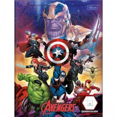 Imagem de Caderno Brochura Quadriculado Avengers Assemble 40 Folhas Tilibra