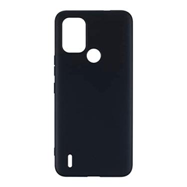 Imagem de Capa para Nokia C31, capa traseira de TPU (poliuretano termoplástico) macio à prova de choque de silicone anti-impressões digitais capa protetora de corpo inteiro para Nokia C31 (6,75 polegadas) (preto)