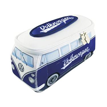 Imagem de BRISA Coleção VW – Volkswagen Neoprene Universal Maquiagem Cosméticos Higiene Pessoal Bolsa Farmácia Viagem em Design de Ônibus T1 (Azul), Azul, 30 x 14 x 12 cm, Grande (29 x 13 x 12 cm)