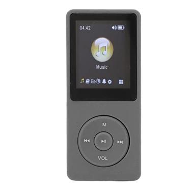 Imagem de MP3 Player, formatos MP3 WMA FLAC APE, tela de 1,8 polegadas, leitor de MP3 e MP4 para estudo esportivo, fone de ouvido incluído, suporta cartão 32G (preto)