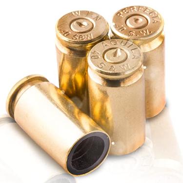 Imagem de Lucky Shot . Tampa de pneu de haste de válvula de revestimento 40 Cal | Tampas de haste de válvula de pneu redonda estilo bala | Acessórios de pneus de haste para carros, SUVs, BMX Bike, Bicicleta, Caminhão, Motocicleta | Conjunto de 4 capas de hastes de latão