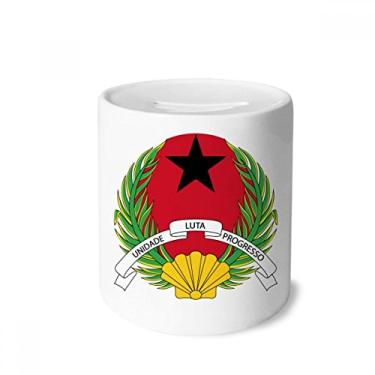 Imagem de DIYthinker Porta-moedas com emblema nacional Guiné-Bissau porta-moedas de cerâmica presente de cofrinho