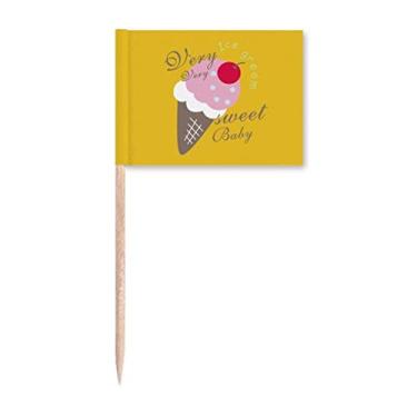 Imagem de Cherry Sweet Baby - Marcador de palito de sorvete, enfeite de festa