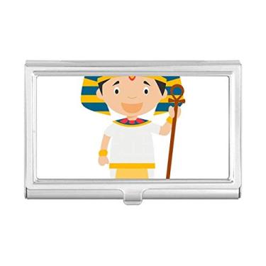 Imagem de Carteira de bolso com porta-cartões de visita com desenho do Egito Yellow Hat