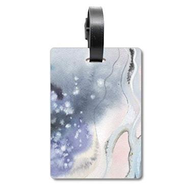 Imagem de Tinta abstrata para sombreamento em aquarela, bolsa de mala, etiqueta para cartão de bagagem