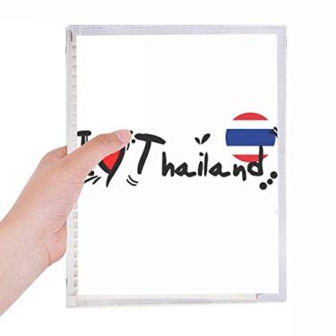 Imagem de Caderno Ilustração de Coração I Love Thailand com a palavra Love Thailand Diary