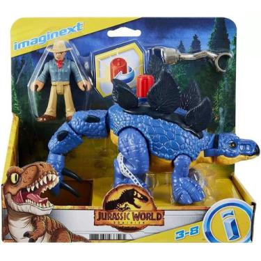 Imagem de Imaginext Stegosaurus E Dr. Grant Jurassic World - Mattel
