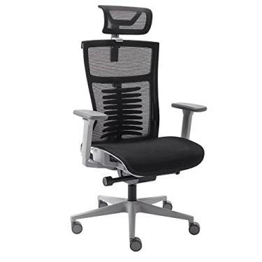 Imagem de Cadeira de Escritorio Elements Vertta Grey and Black Special