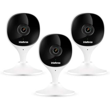 Imagem de Kit 3 Câmeras Wi-Fi com Aúdio e Inteligência Artificial iMx C Intelbras Visão Superwide Branca