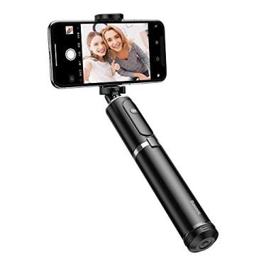 Imagem de Pau de Selfie Baseus Stick com tripé e suporte para Celular Preto