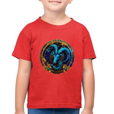 Imagem de Camiseta Algodão Infantil Capricórnio Sígno - Foca Na Moda