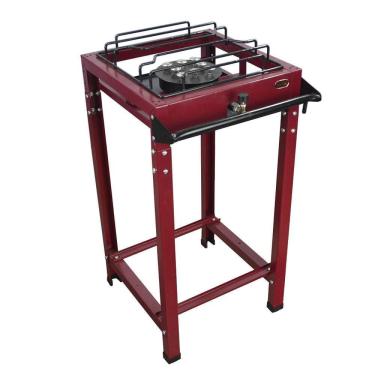 Imagem de Fogão Industrial 1 Boca Alta Pressão 8 Caulins c/ Pés