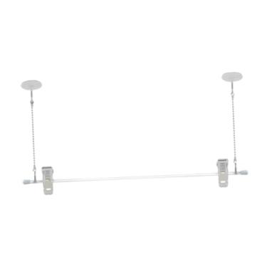 Imagem de Esquirla Cabide de sinal de teto, cabide de banner, clipe de etiqueta, ganchos de suspensão, suporte de sinal de teto para shopping, enquadramento de sinais