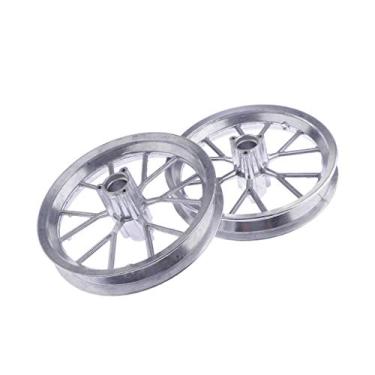 Imagem de 1 Pair Front Rear 12 1/2 x 2.75 Tire Wheel Rim Replacement for 49cc Mini Moto Pocket Dirt Bike, Silvercoding/845