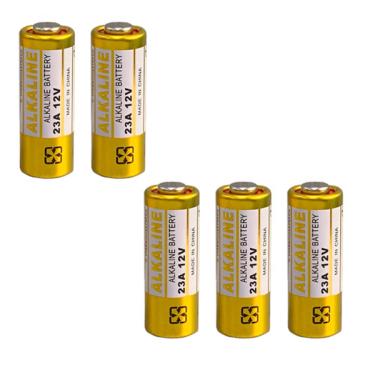 Imagem de Bateria Alcalina 12v 23a Pilha 5 Unidades Controle Alarme Por